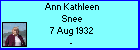 Ann Kathleen Snee