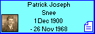 Patrick Joseph Snee